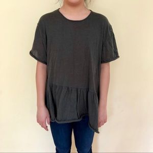 Zara Olive Knit Blouse